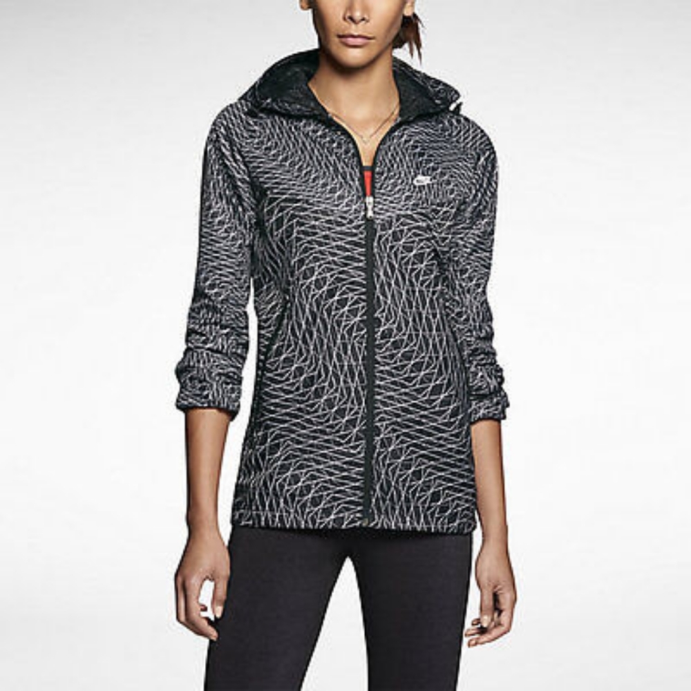 Nike Grid Print WindRunner Jacket Like New Size Small - Picture 1 of 3
